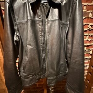 Vintage Banana Republic Black Leather Jacket